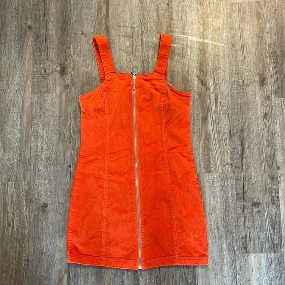 NWT BLACK LABEL ORANGE CORDUROY DRESS - Picture 1 of 7